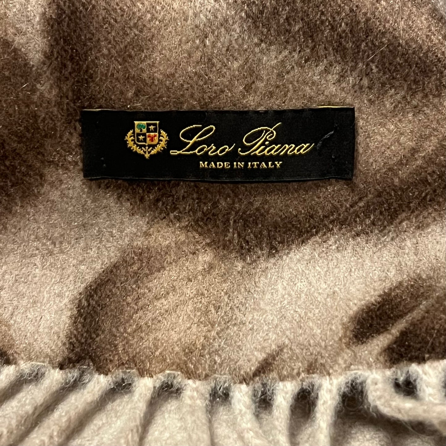 LORO PIANA Animal Two Tone Cashmere Stole