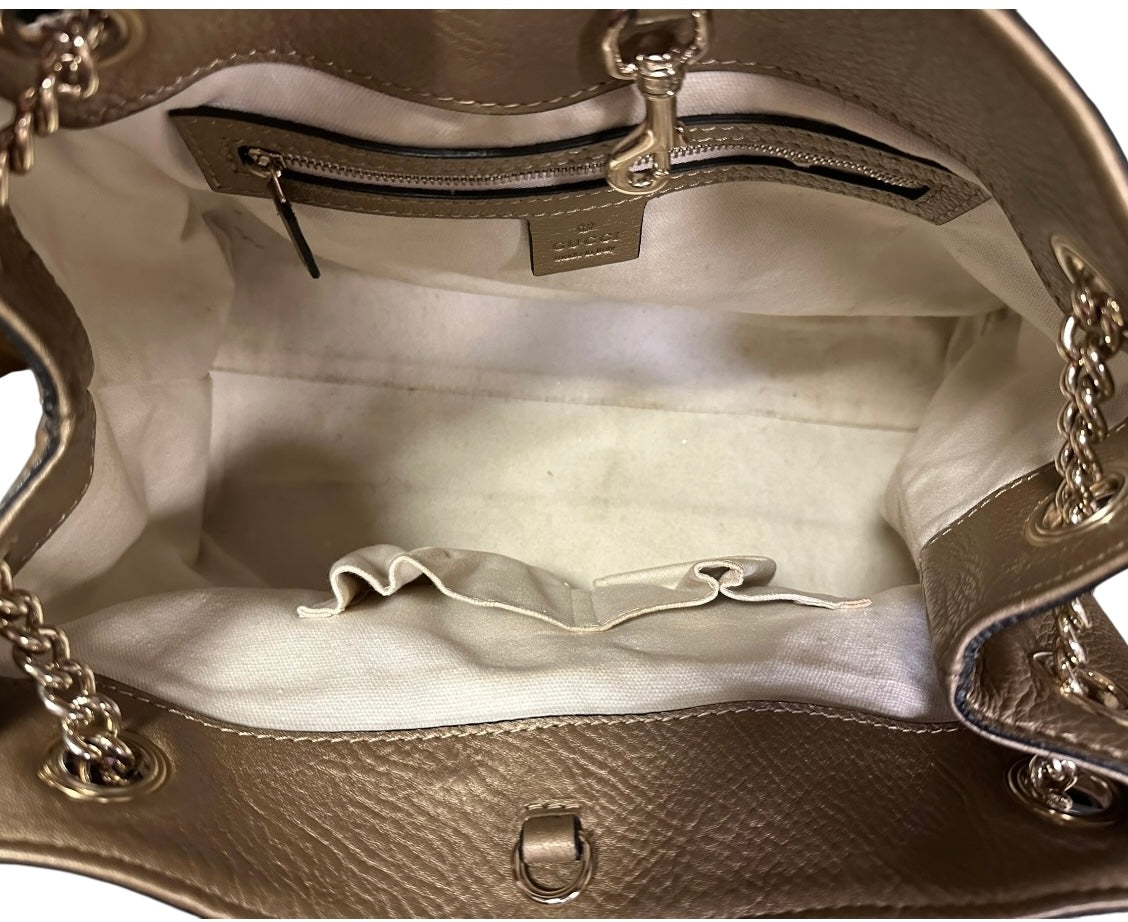 GUCCI Soho Shoulder Bag in Gold