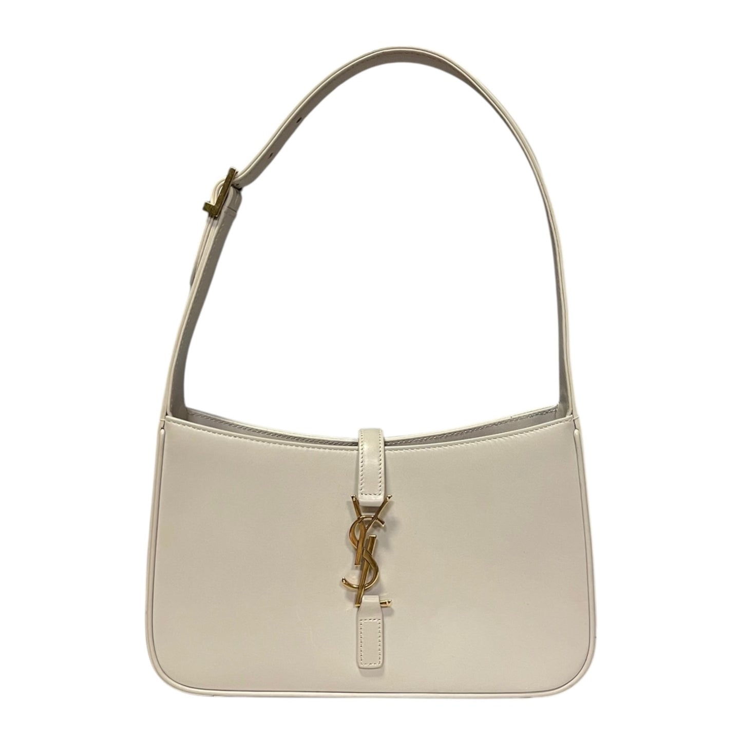 SAINT LAURENT LE 5 À 7 Shoulder Bag in Blanc Vintage