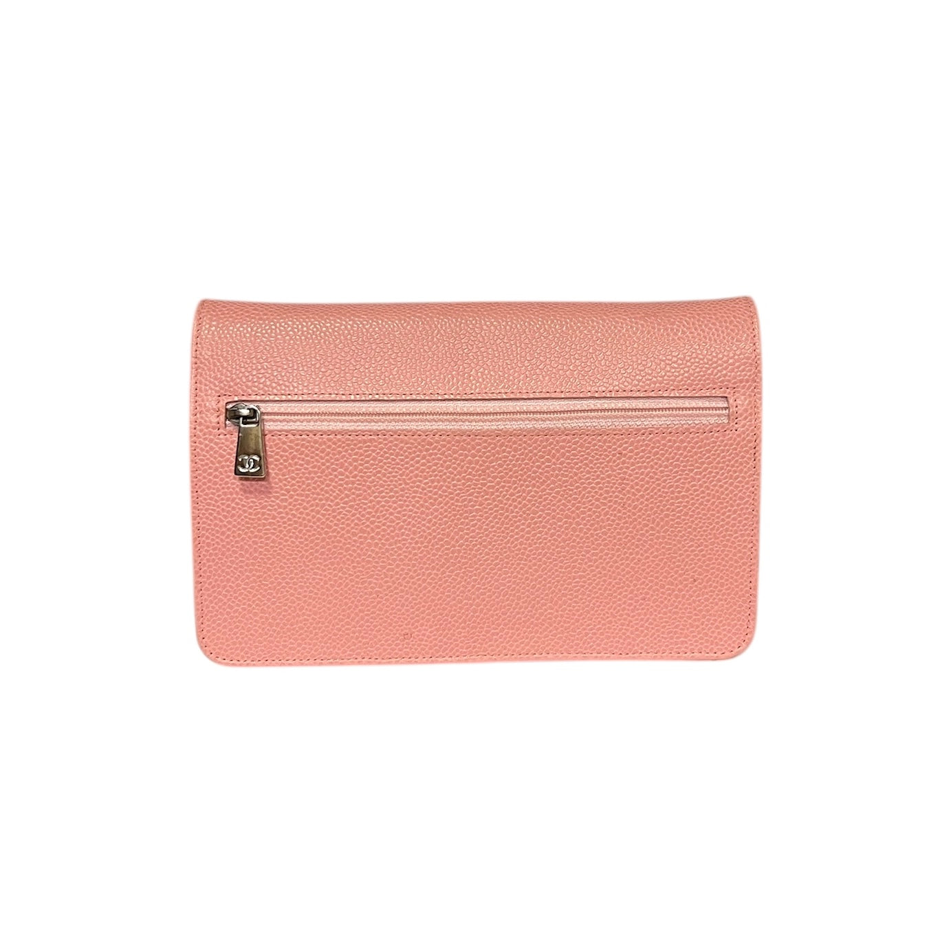 CHANEL Timeless Wallet on Chain in Pink Caviar Leather