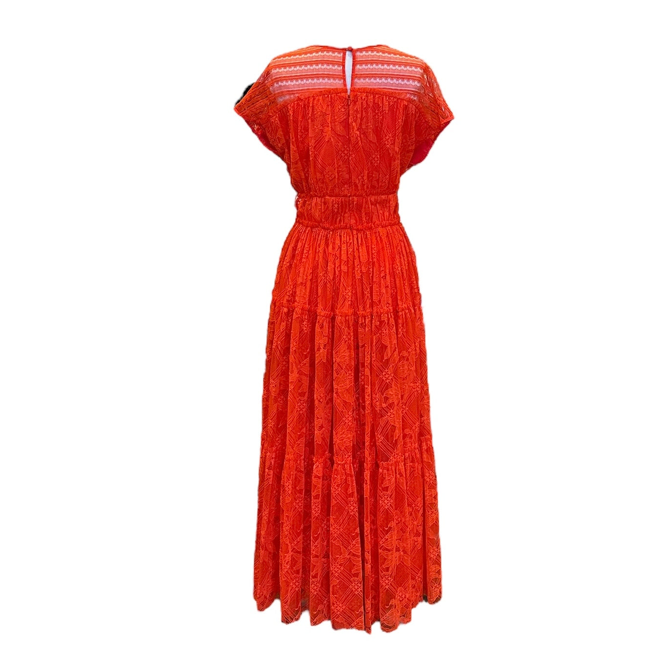 LELA ROSE Ruched Lace Dress | Size 8