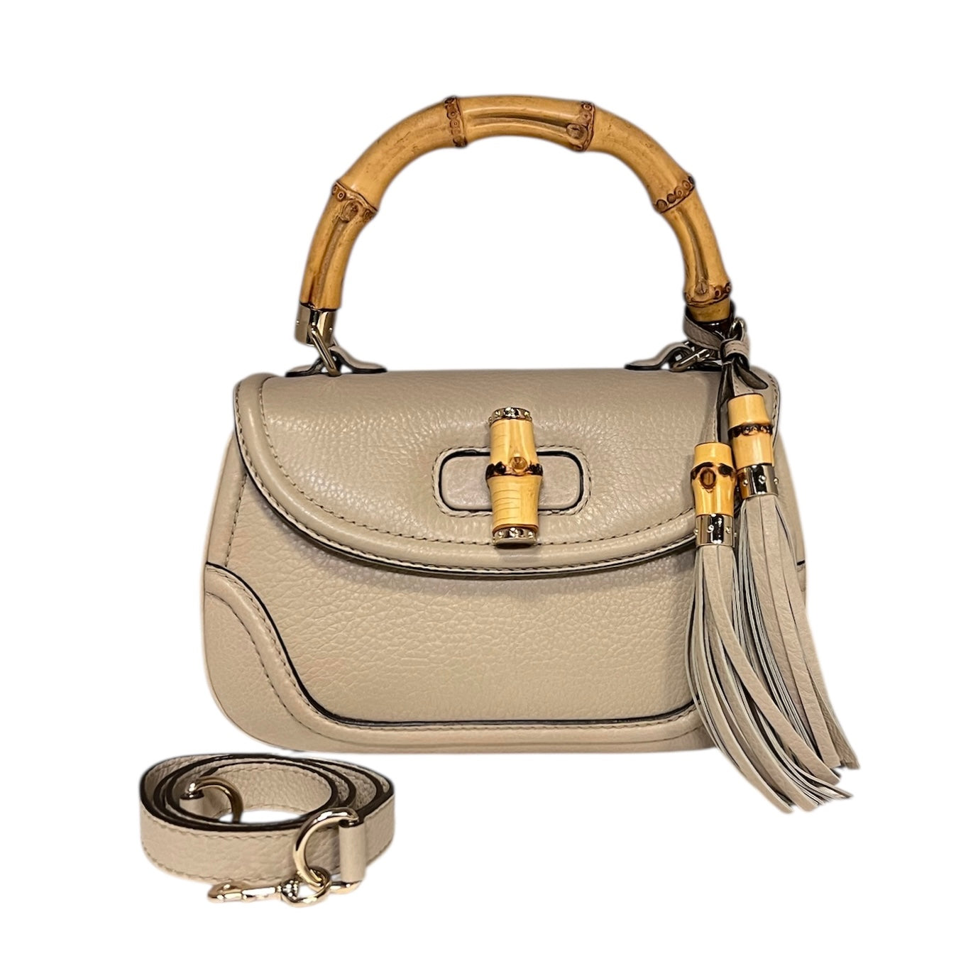 GUCCI Bamboo Top Handle Shoulder Bag