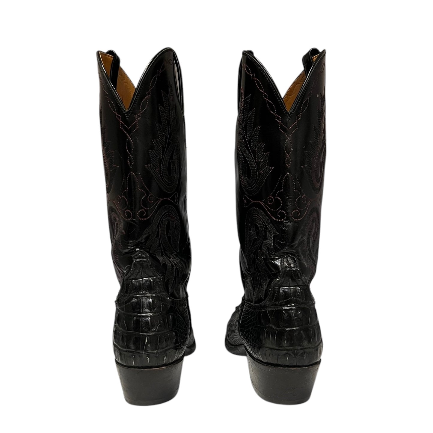 LUCCHESE Hornback Caiman Cowboy Boots | 9.5