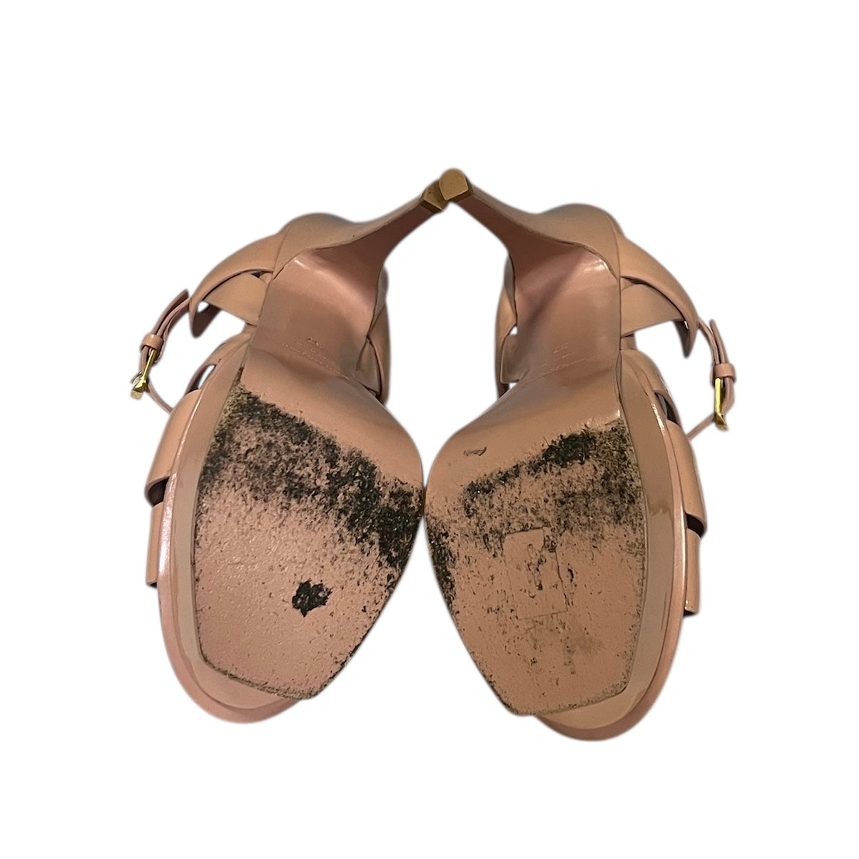 SAINT LAURENT Patent Tribute Sandal | 37