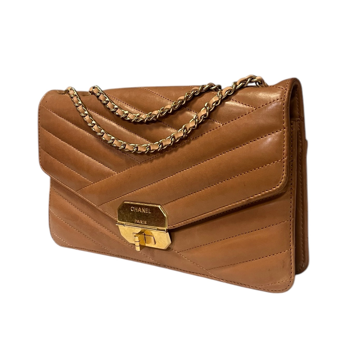 CHANEL Gabrielle Chevron Flap Bag
