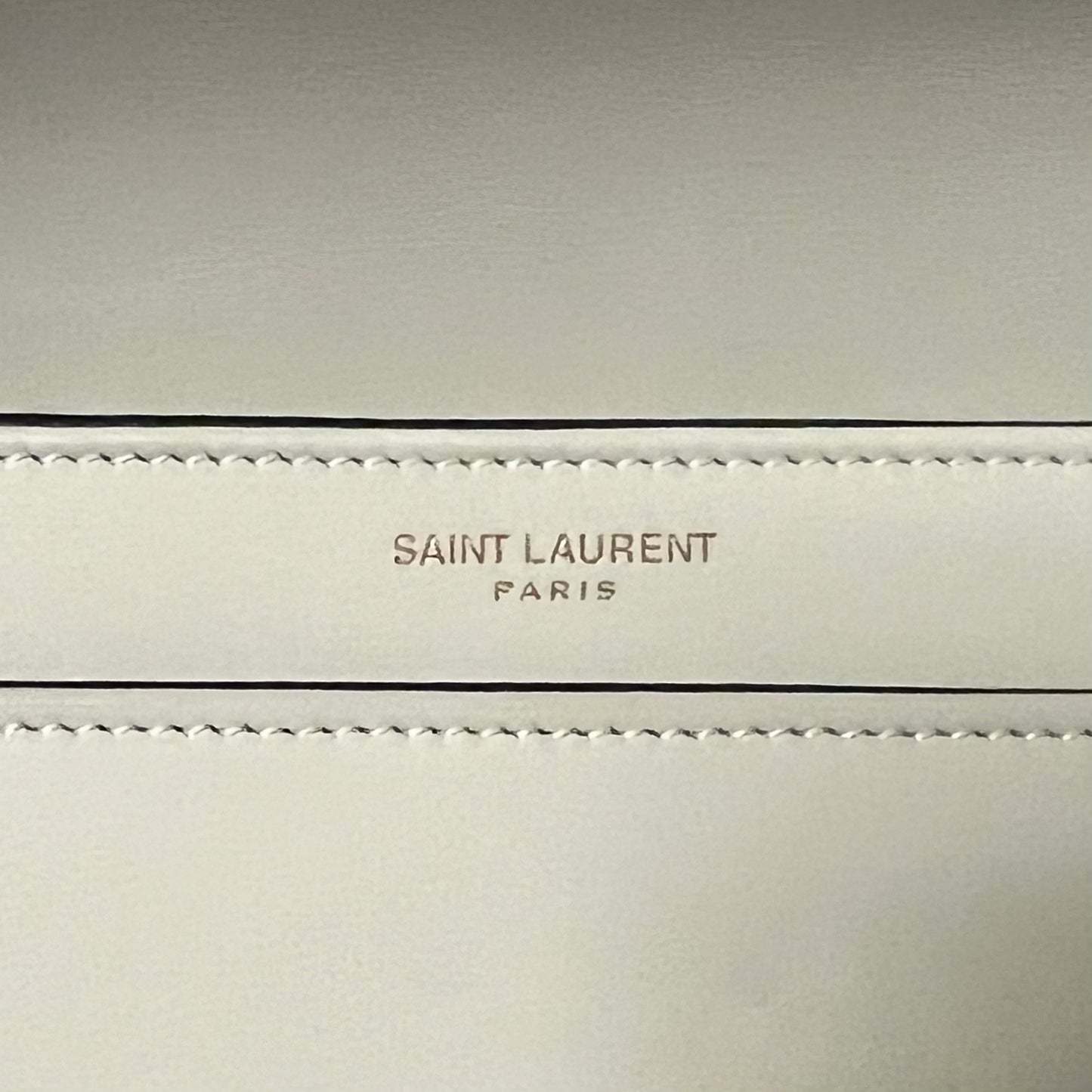 SAINT LAURENT Solferino Monogram Shoulder Bag in Blanc Vintage | Medium
