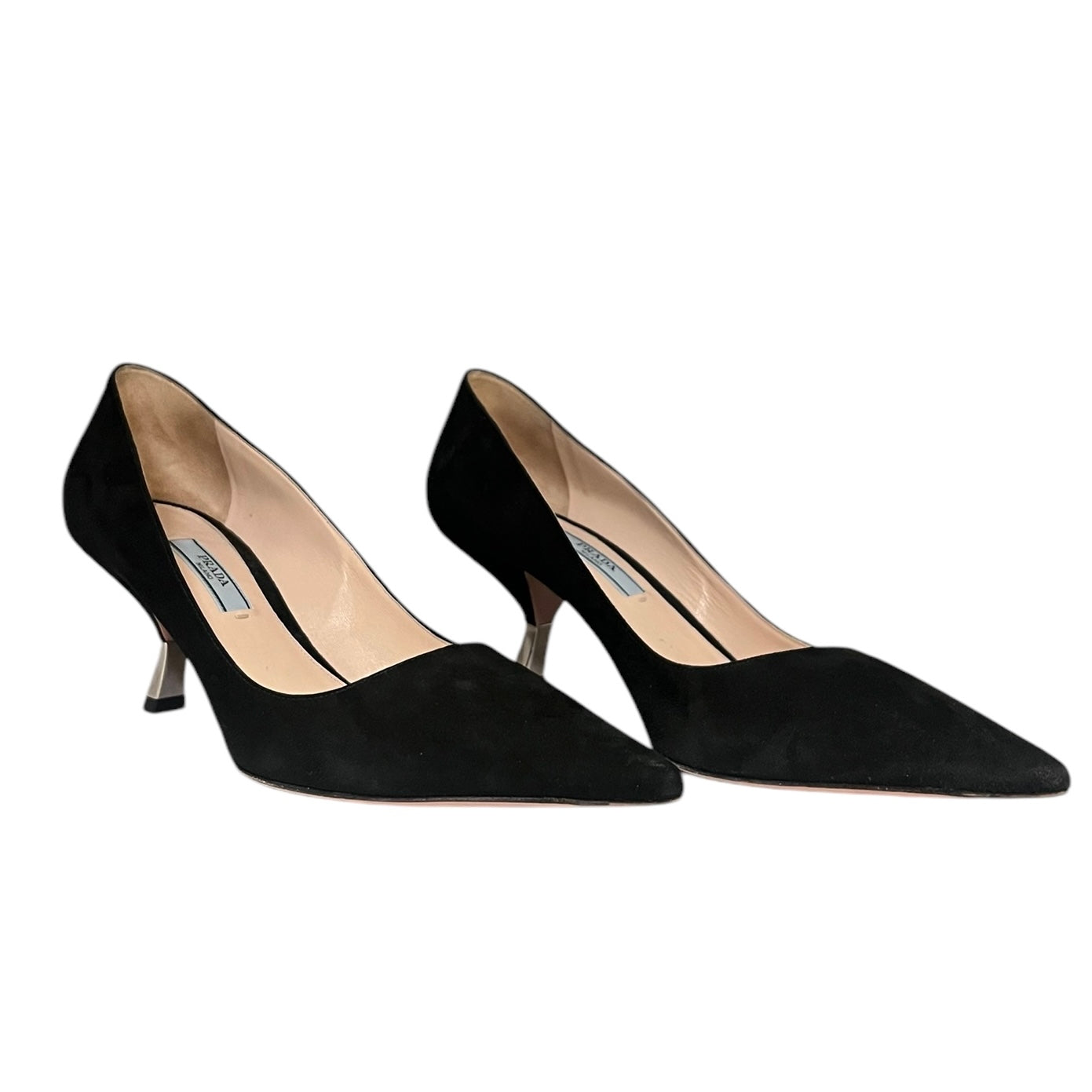 Prada Suede Kitten Heels | Size 38.5