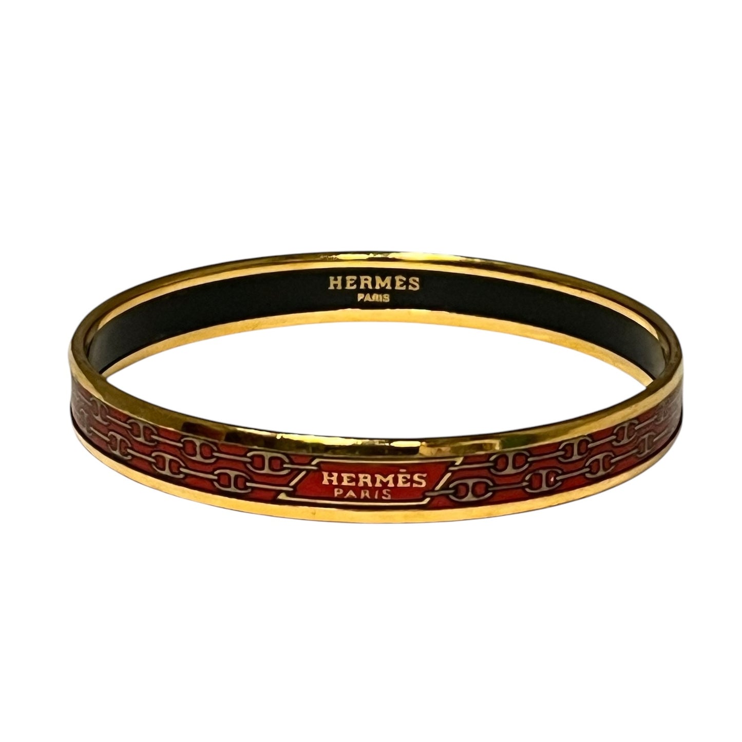 HERMES Chain D’ Acre Bangle Bracelet