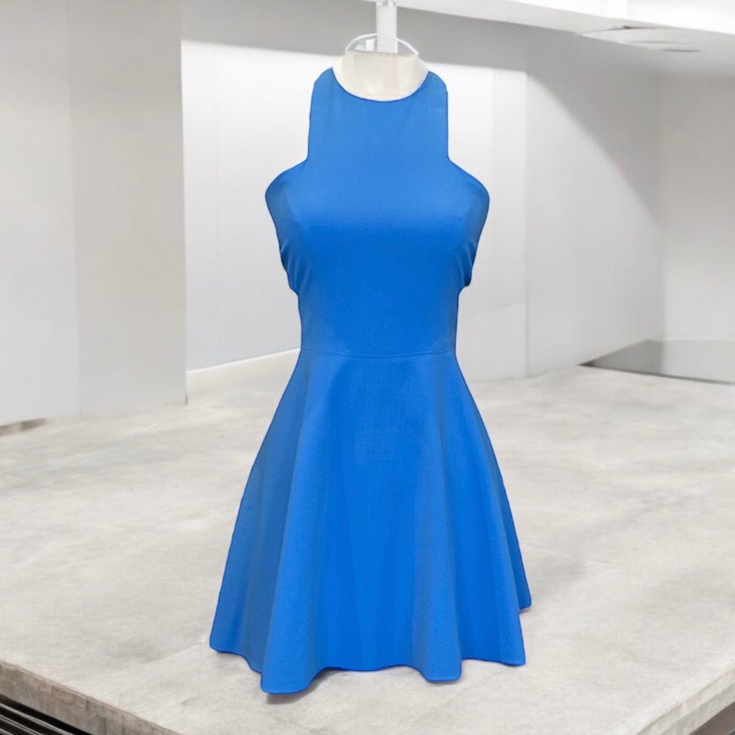 ELIZABETH + JAMES Halter Fit & Flair Dress