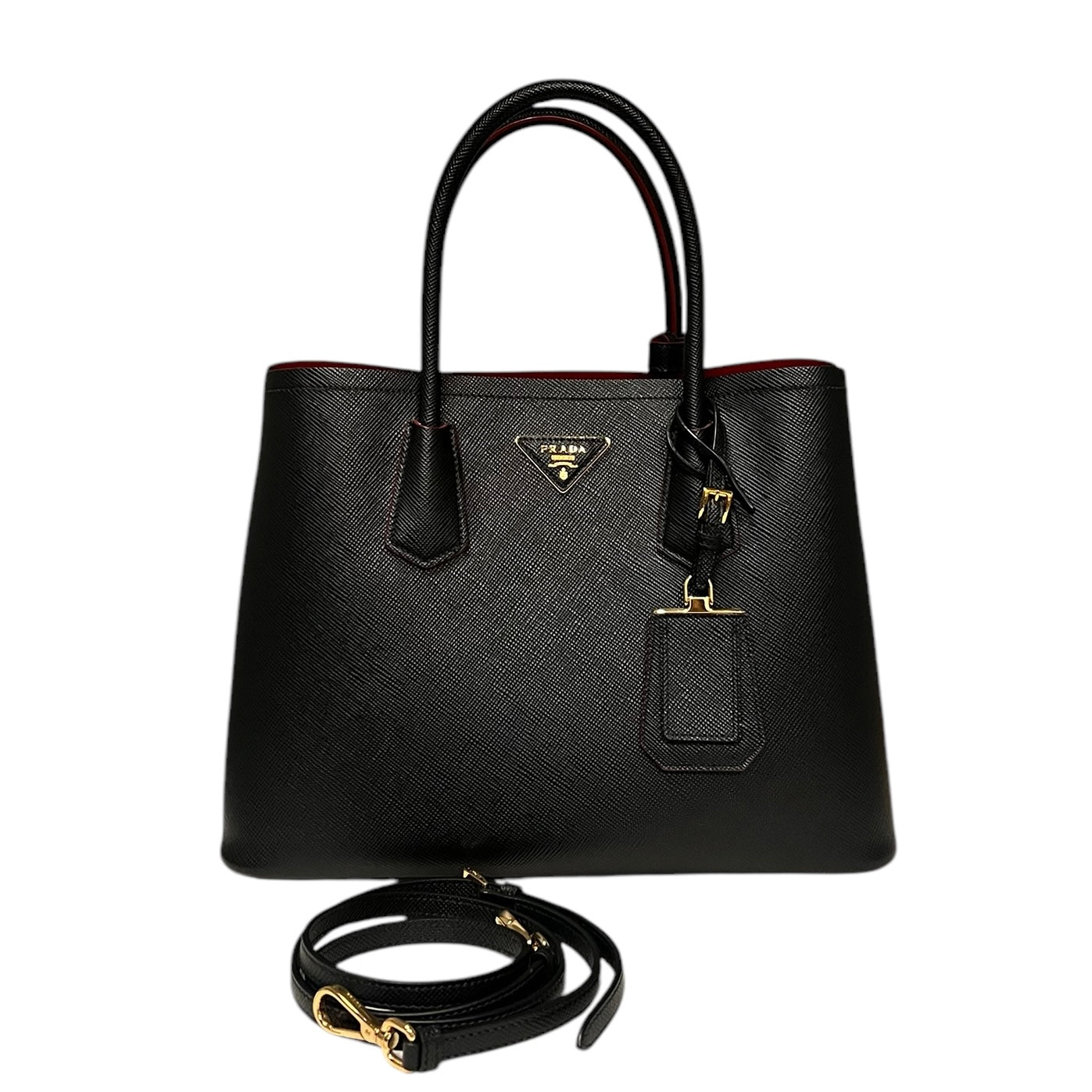 PRADA Saffiano Double Tote | Large