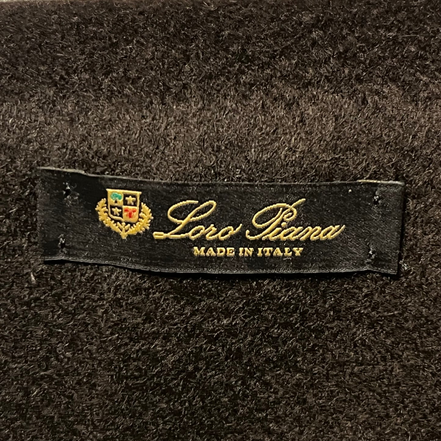 LORO PIANA Cashmere Scarf in Dark Brown
