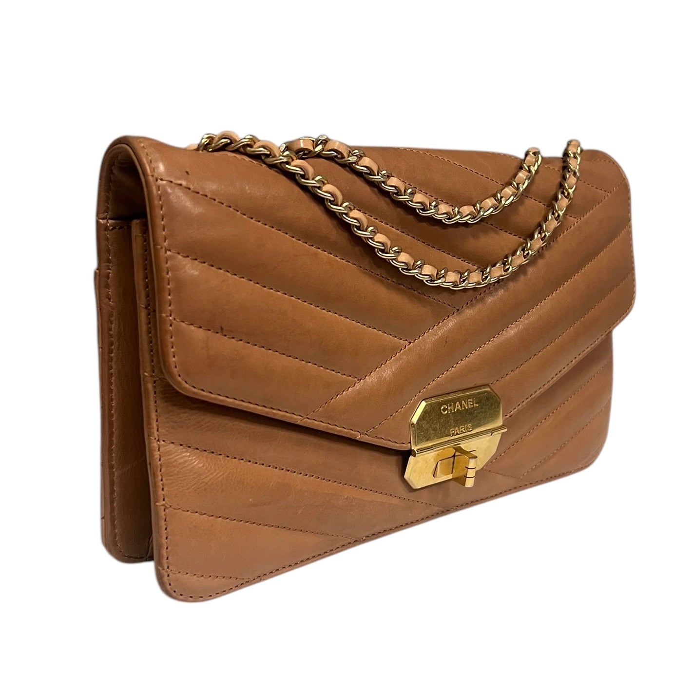 CHANEL Gabrielle Chevron Flap Bag