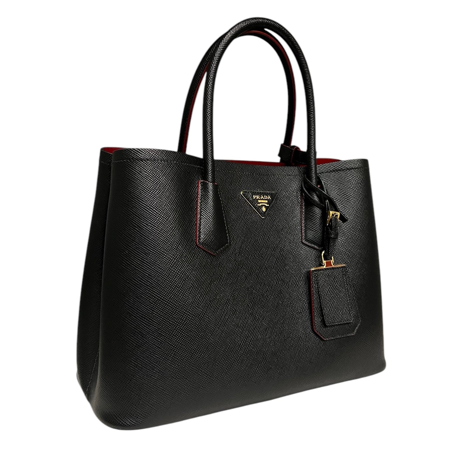 PRADA Saffiano Double Tote | Large