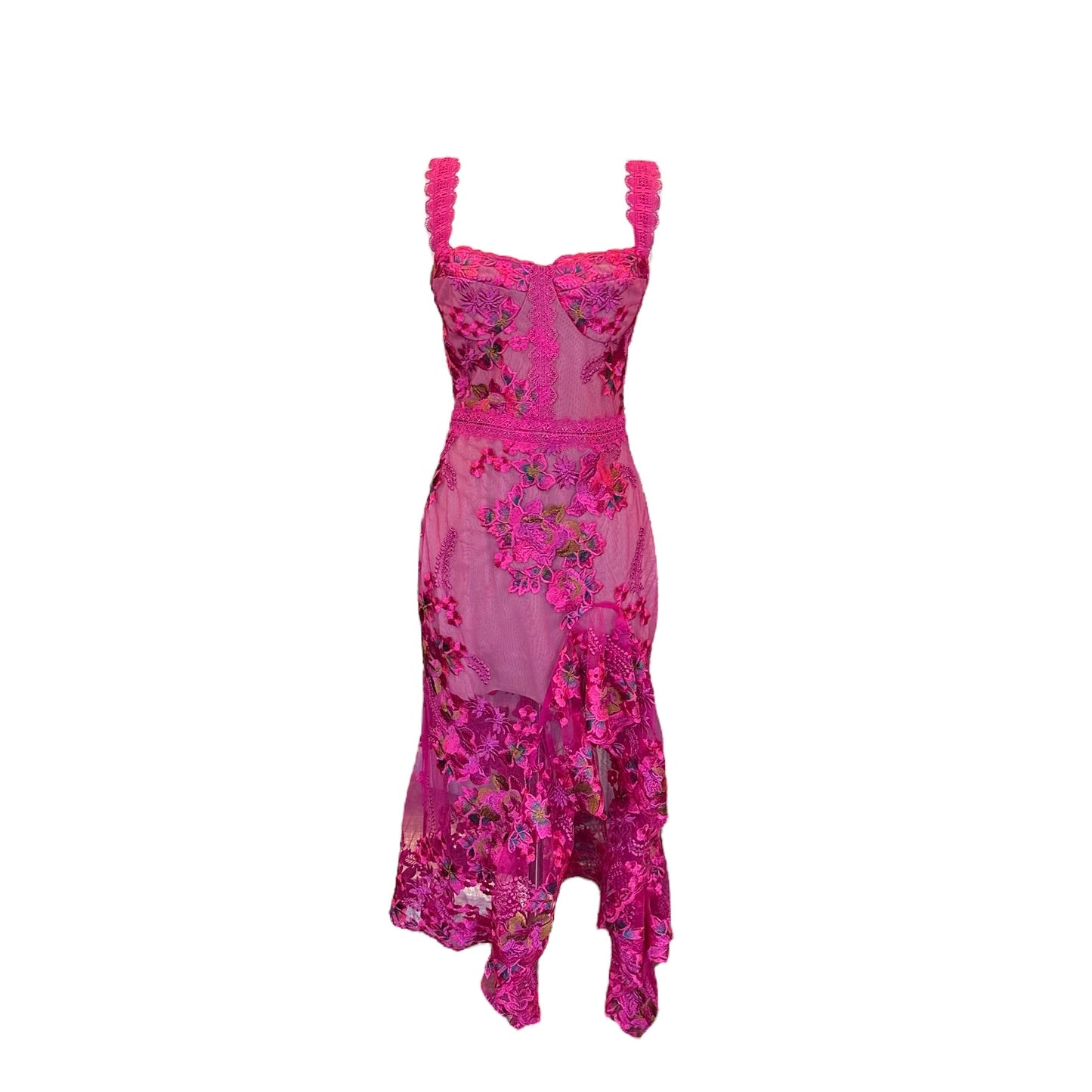 BRONX + BANCO Floral Lace Dress | Size S