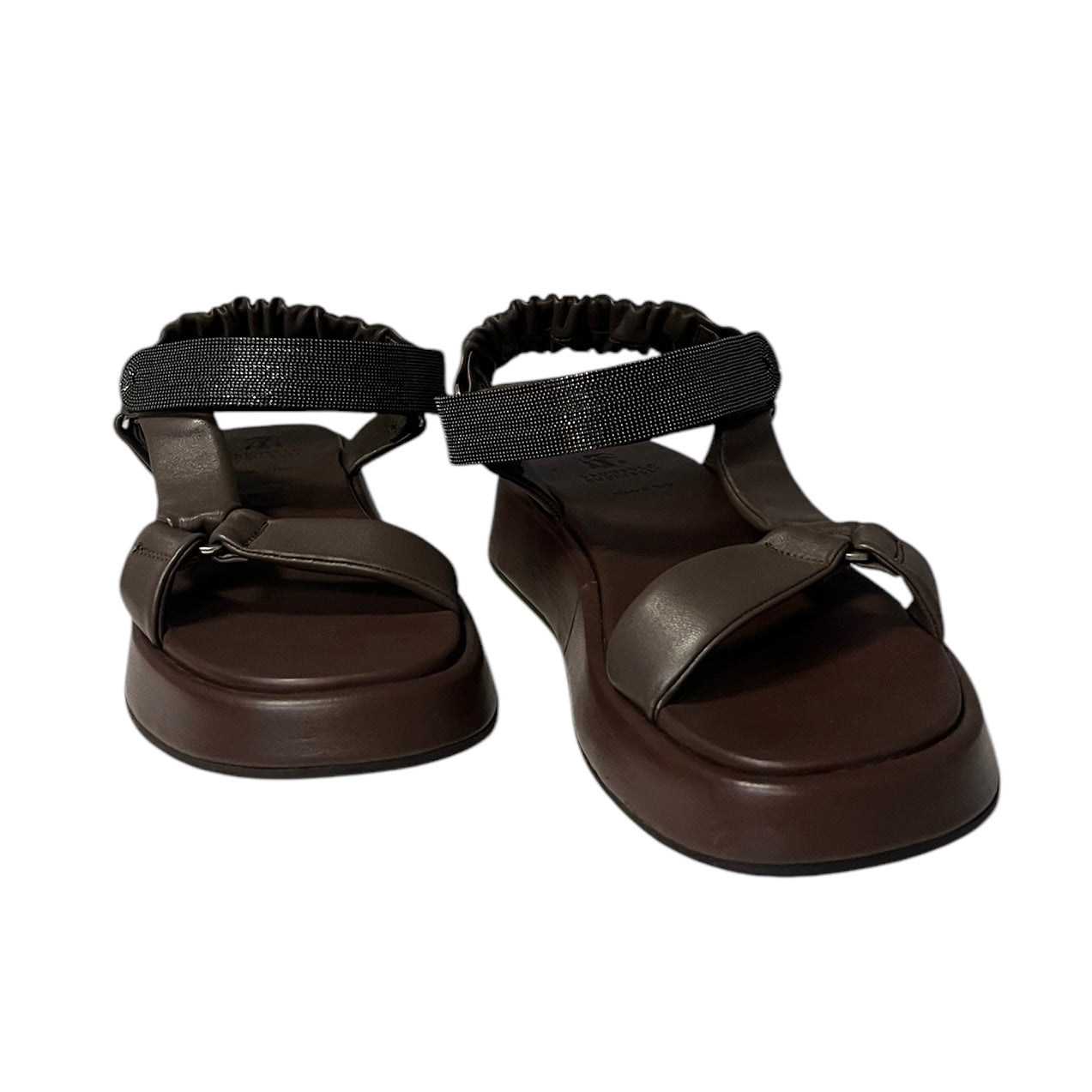 BRUNELLO CUCINELLI Monili Dad Sandals | Size 40