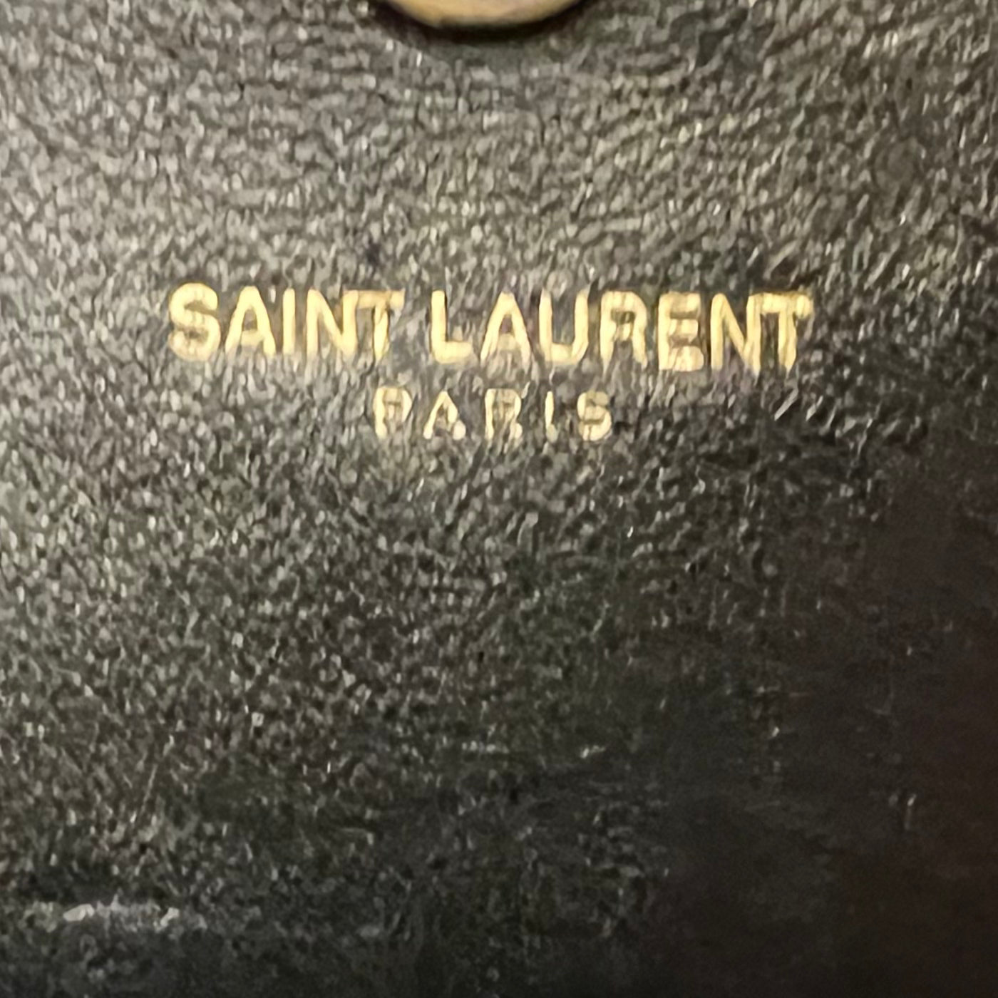 SAINT LAURENT Kate Tassel Clutch in Black Suede