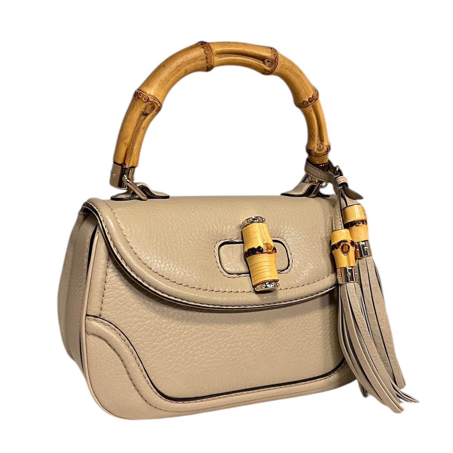 GUCCI Bamboo Top Handle Shoulder Bag