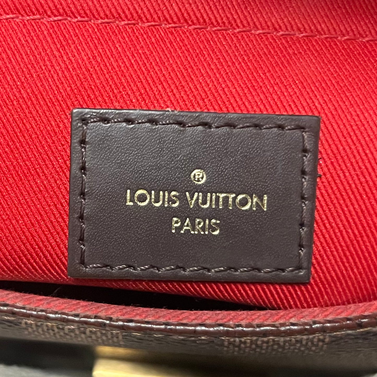 LOUIS VUITTON Croisette Top Handle Crossbody in Damier Ebene