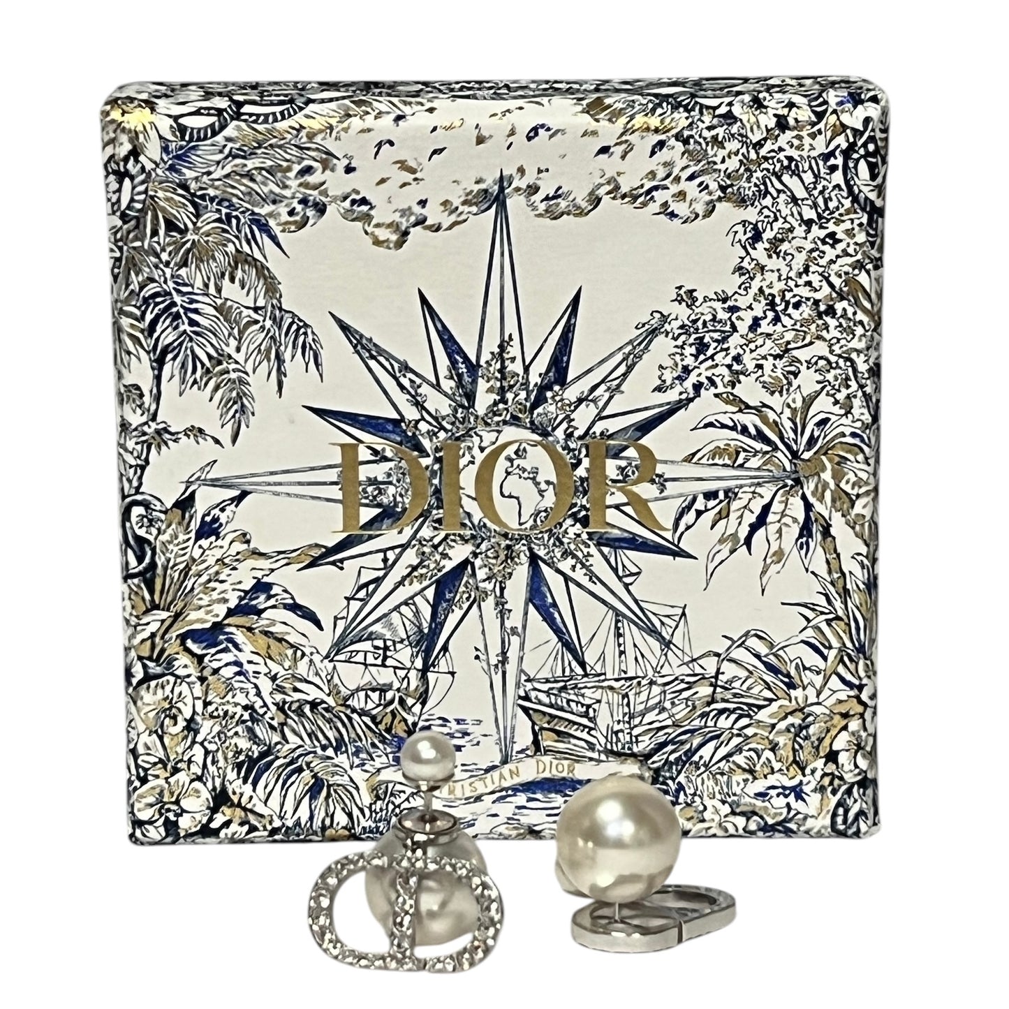 DIOR Crystal CD Tribales Earrings