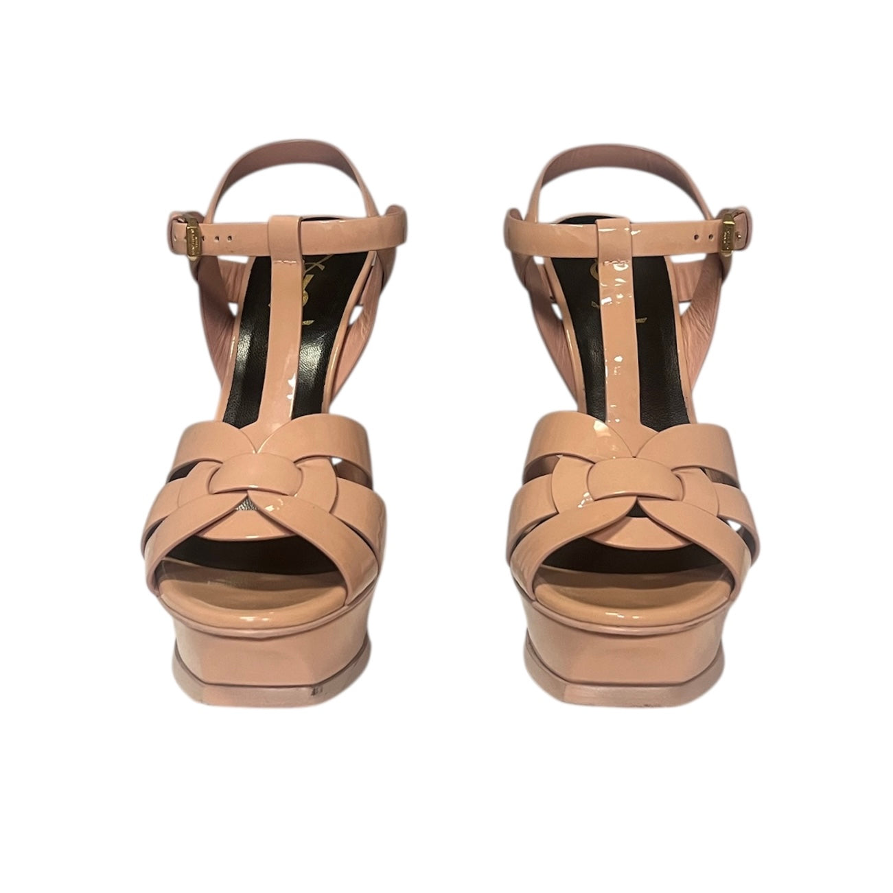 SAINT LAURENT Patent Tribute Sandal | 37