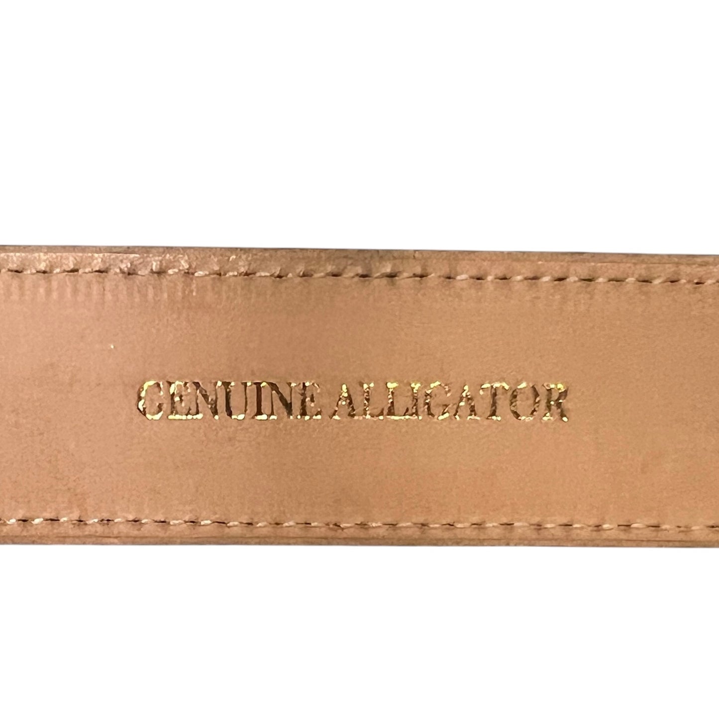 MAX LANG Alligator Belt + Sterling Silver Buckle