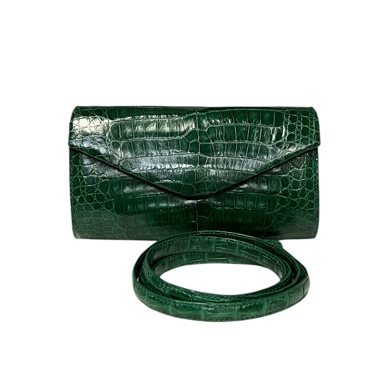 NANCY GONZALEZ Crocodile Crossbody Shoulder Bag