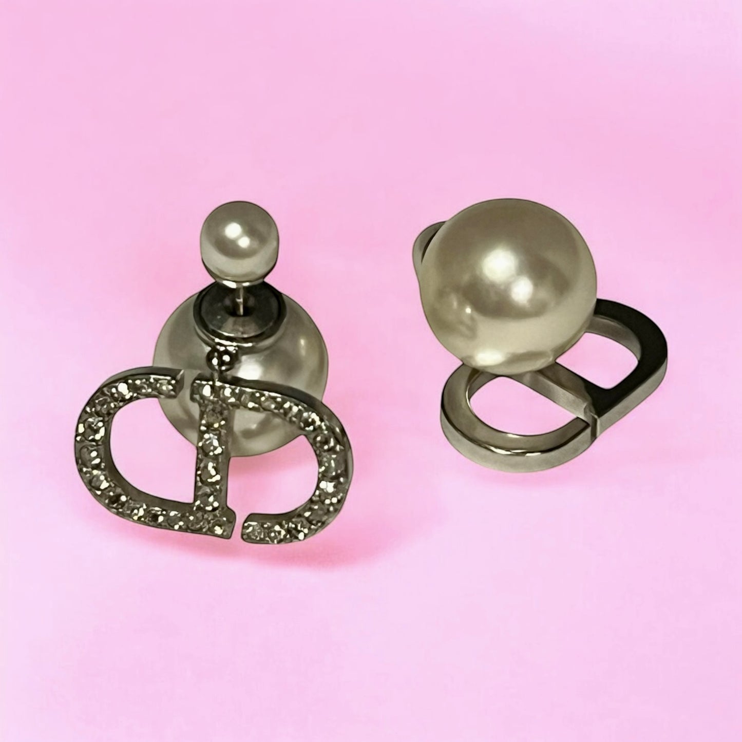 DIOR Crystal CD Tribales Earrings