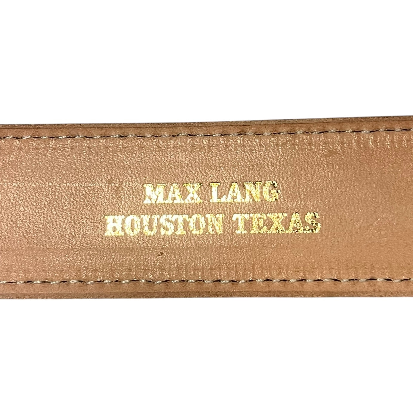 MAX LANG Alligator Belt + Sterling Silver Buckle