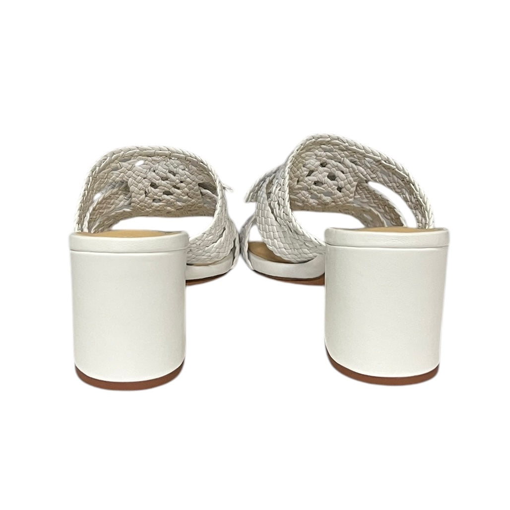 ALEXANDRE BIRMAN Clarita Braided Sandal White | Size 37.5