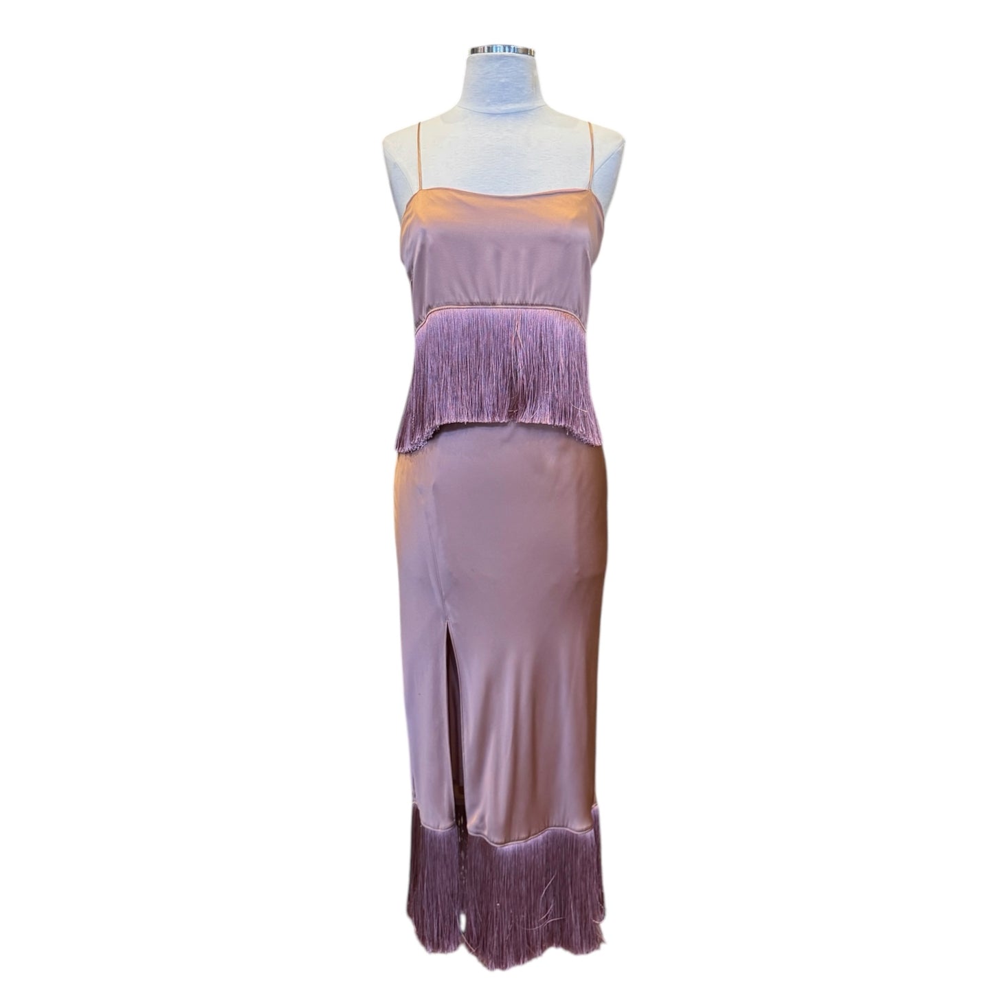 CINQ A SEPT Fringe Silk Dress | Size 6