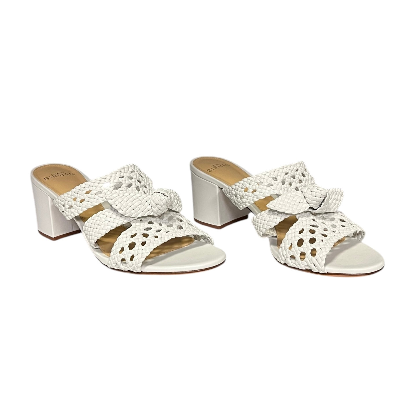 ALEXANDRE BIRMAN Clarita Braided Sandal White | Size 37.5