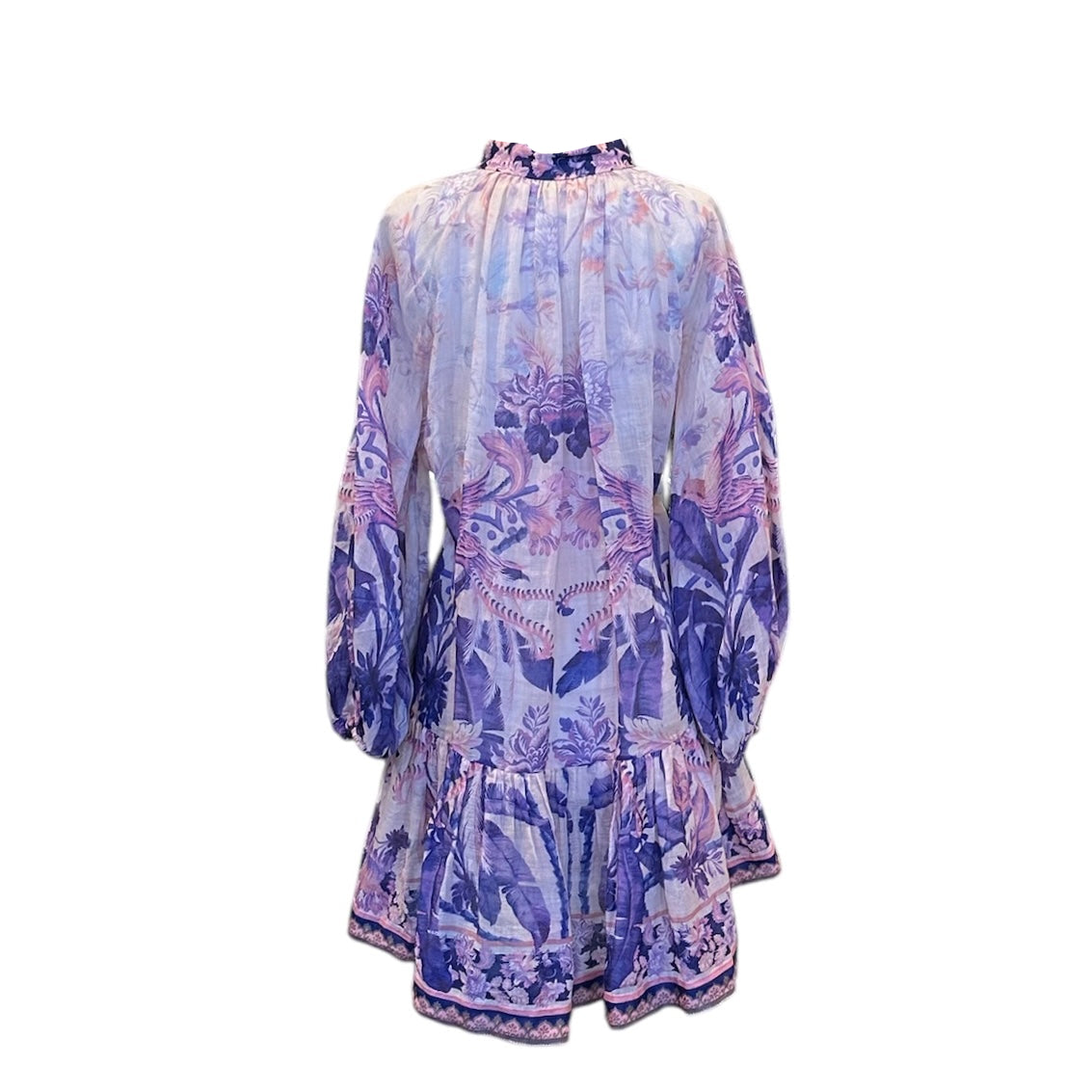 ZIMMERMANN Floral Linen Dress | Size 3 (Large)