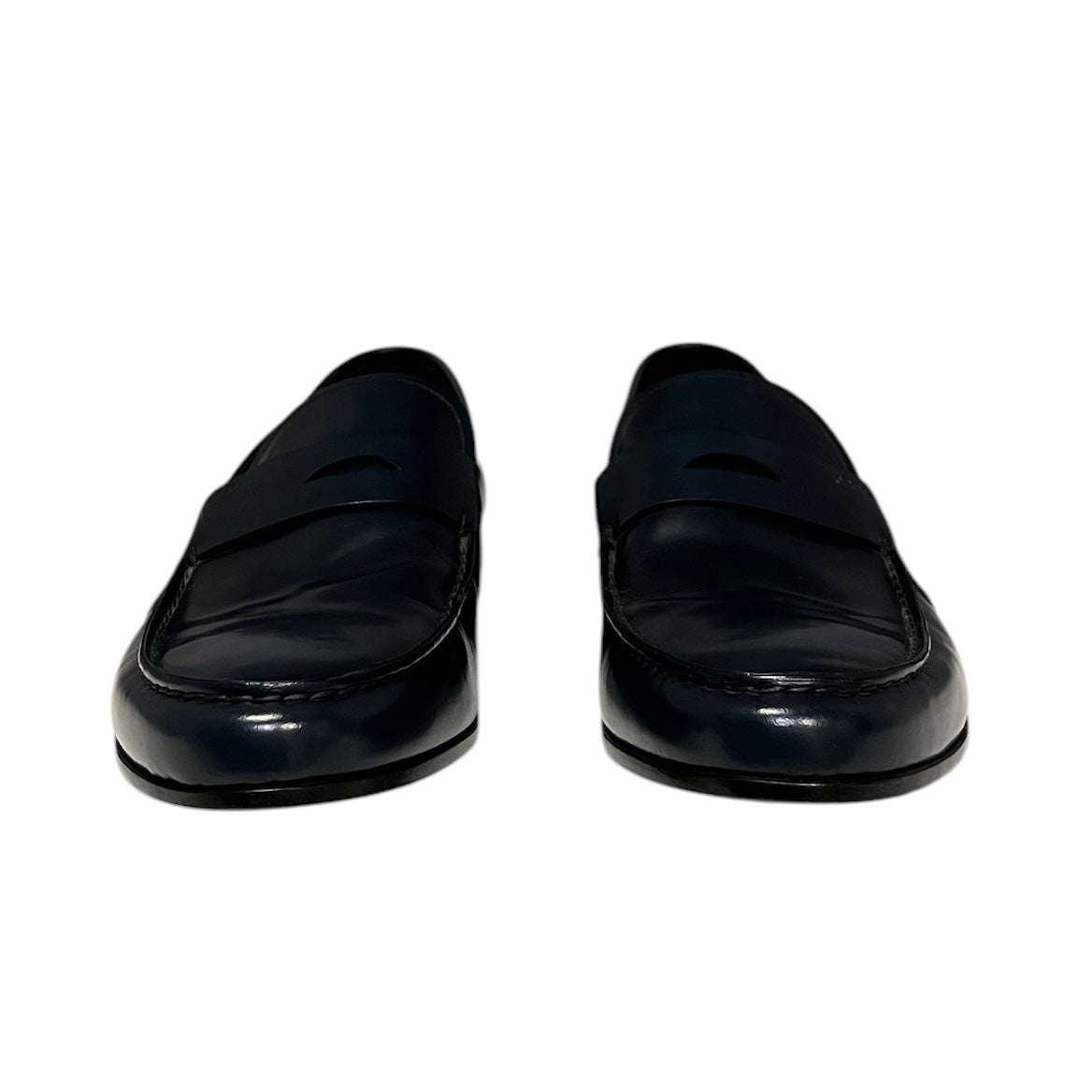PRADA High Polish Loafers in Blue | 10