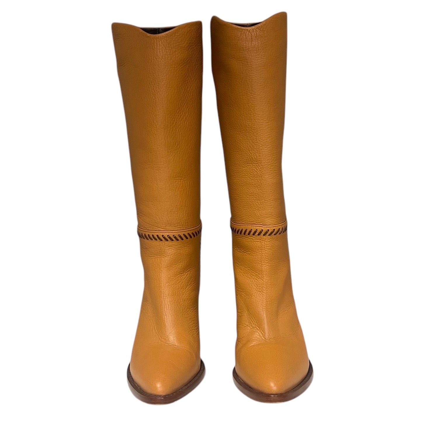 LUCCHESE Whipstitched Boots | Size 36