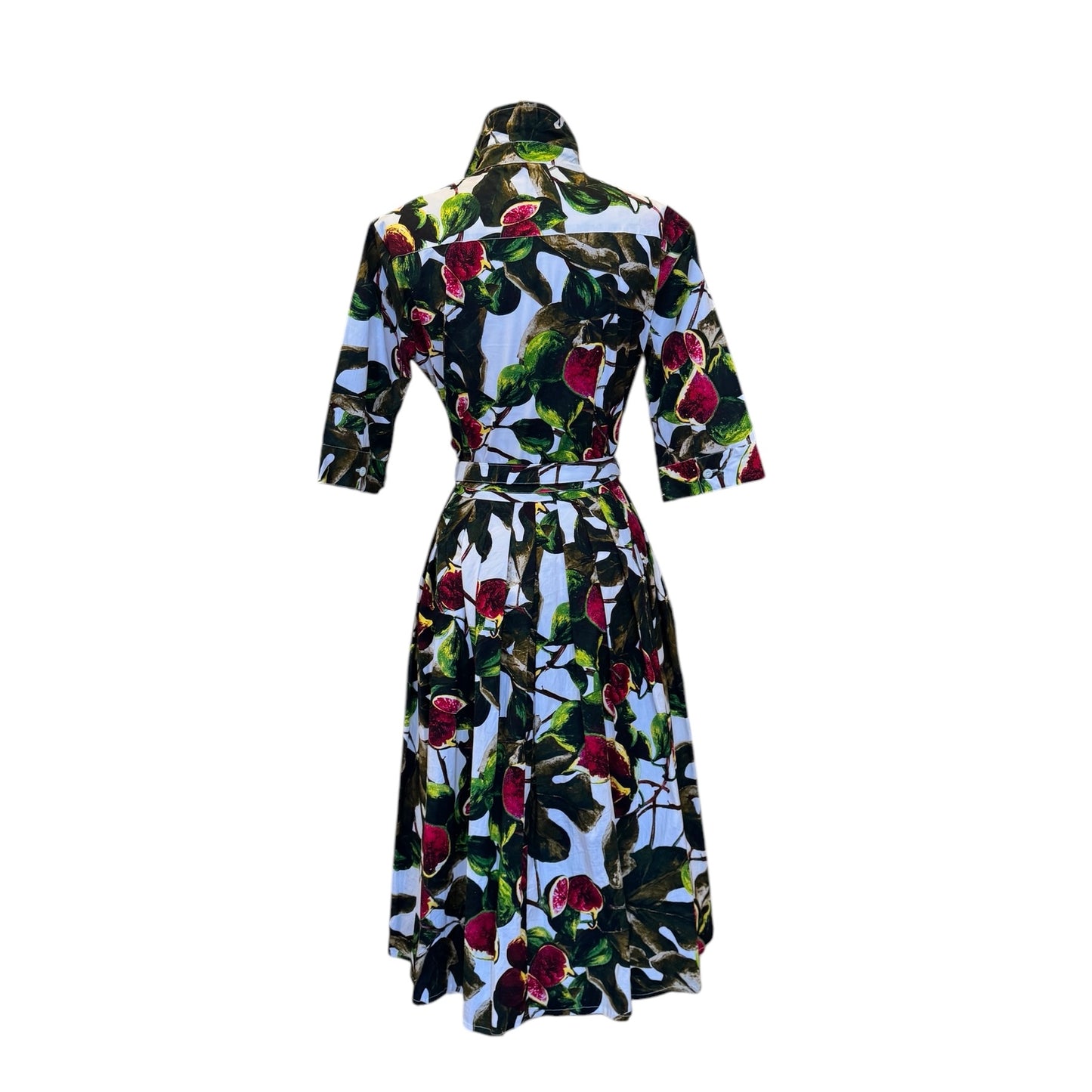 SAMANTHA SUNG Fig Print Dress | Size 8