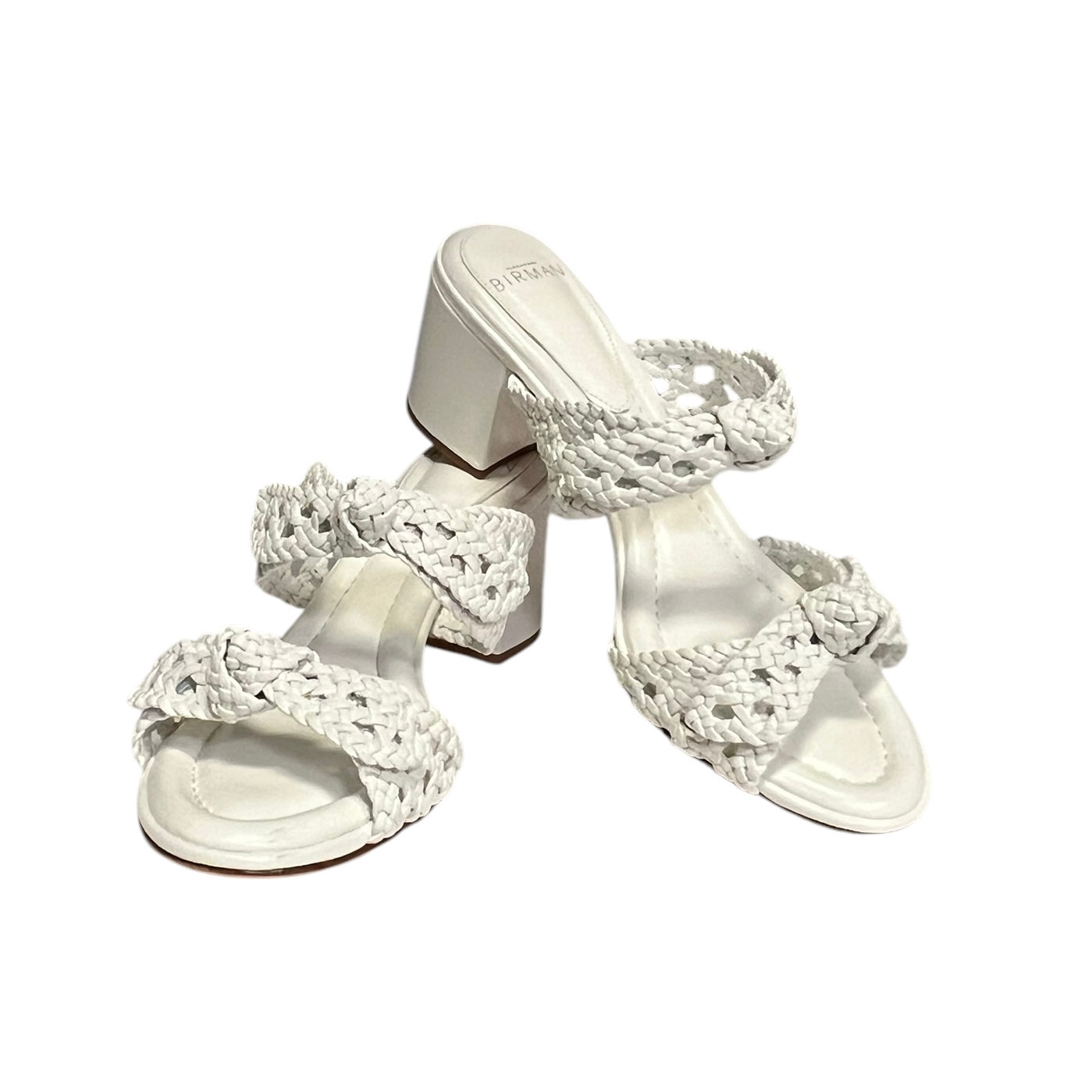 ALEXANDRE BIRMAN Clarita Braided Sandal White | Size 38