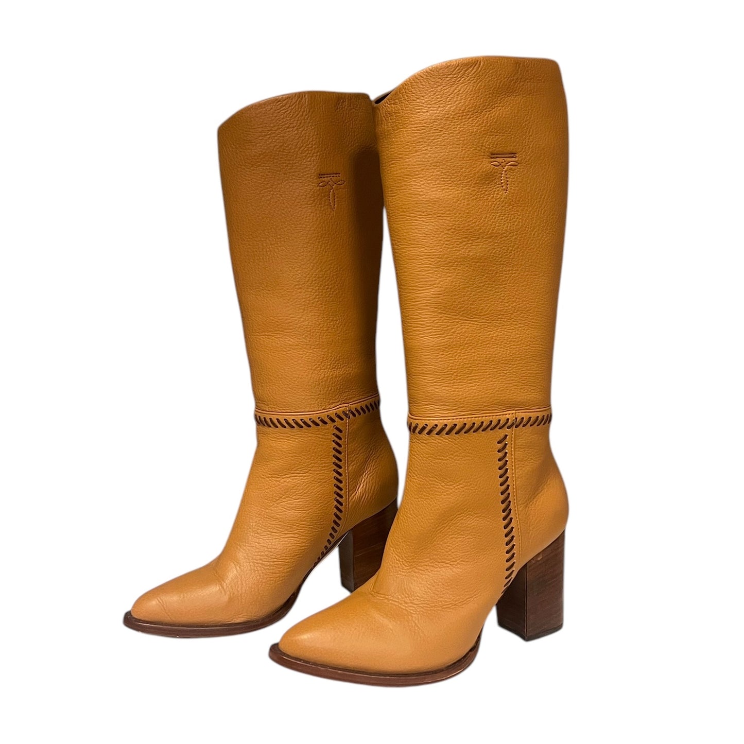 LUCCHESE Whipstitched Boots | Size 36