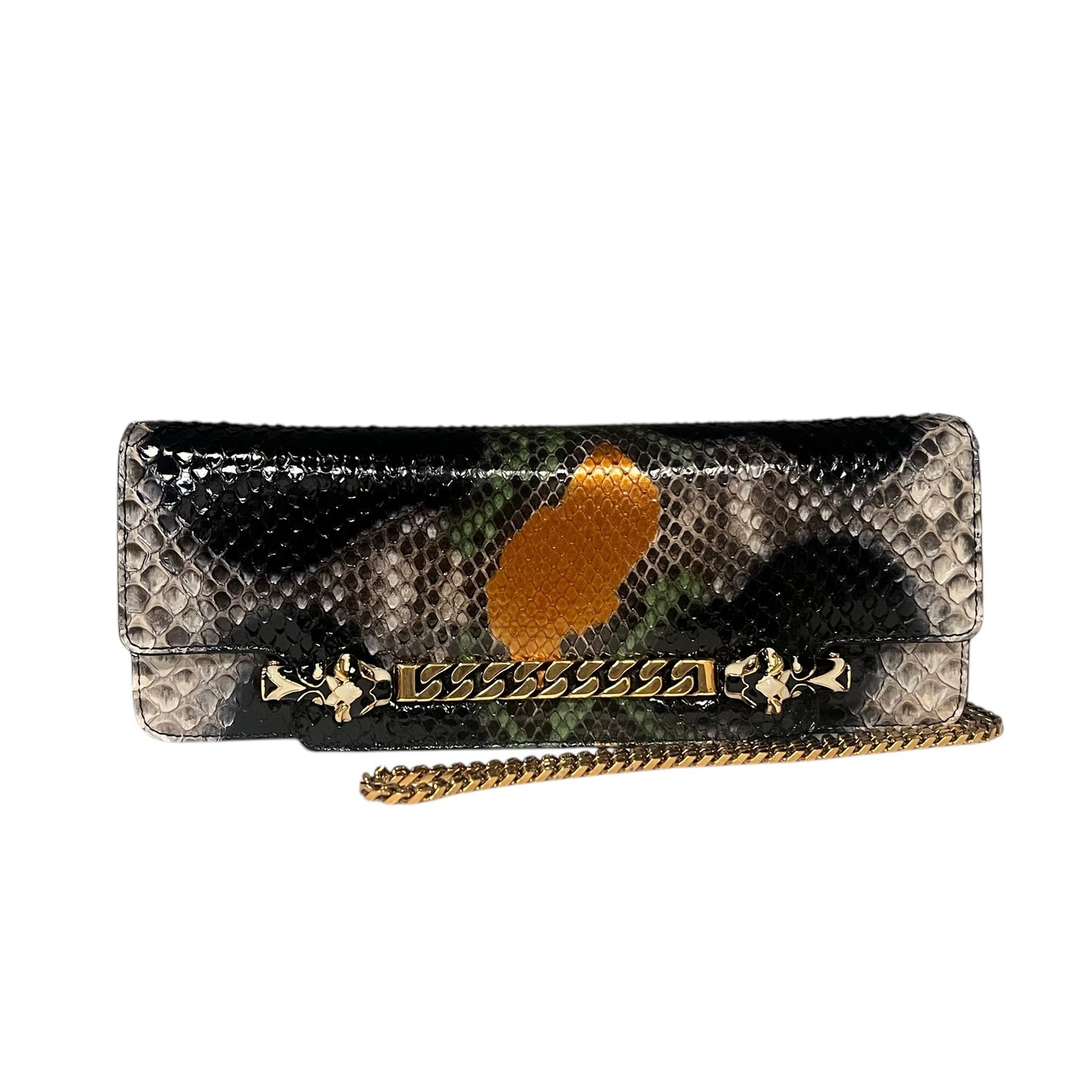 GUCCI Tigrette Python Handbag