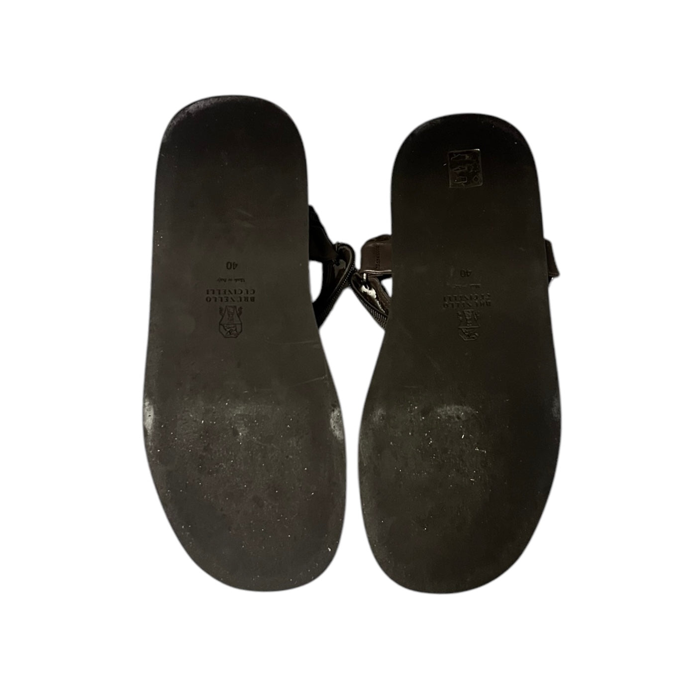 BRUNELLO CUCINELLI Monili Dad Sandals | Size 40