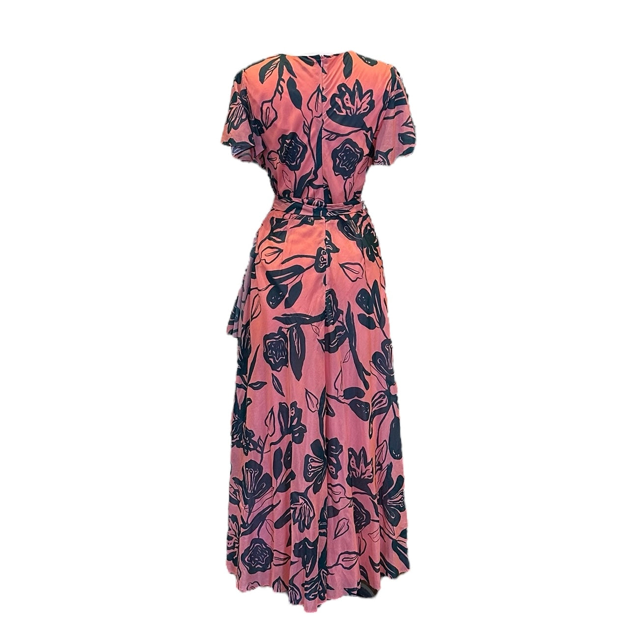 TANYA TAYLOR Floral Ruffle Dress | Size 8
