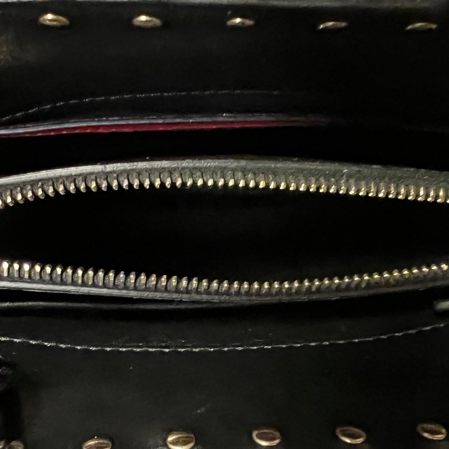 VALENTINO Microstud Top Handle Crossbody Tote