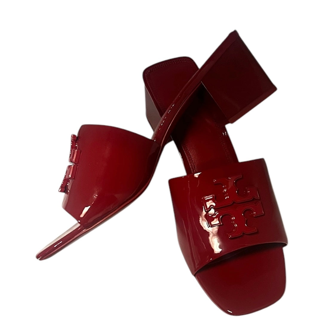 TORY BURCH Patent Eleanor Mules | 9.5