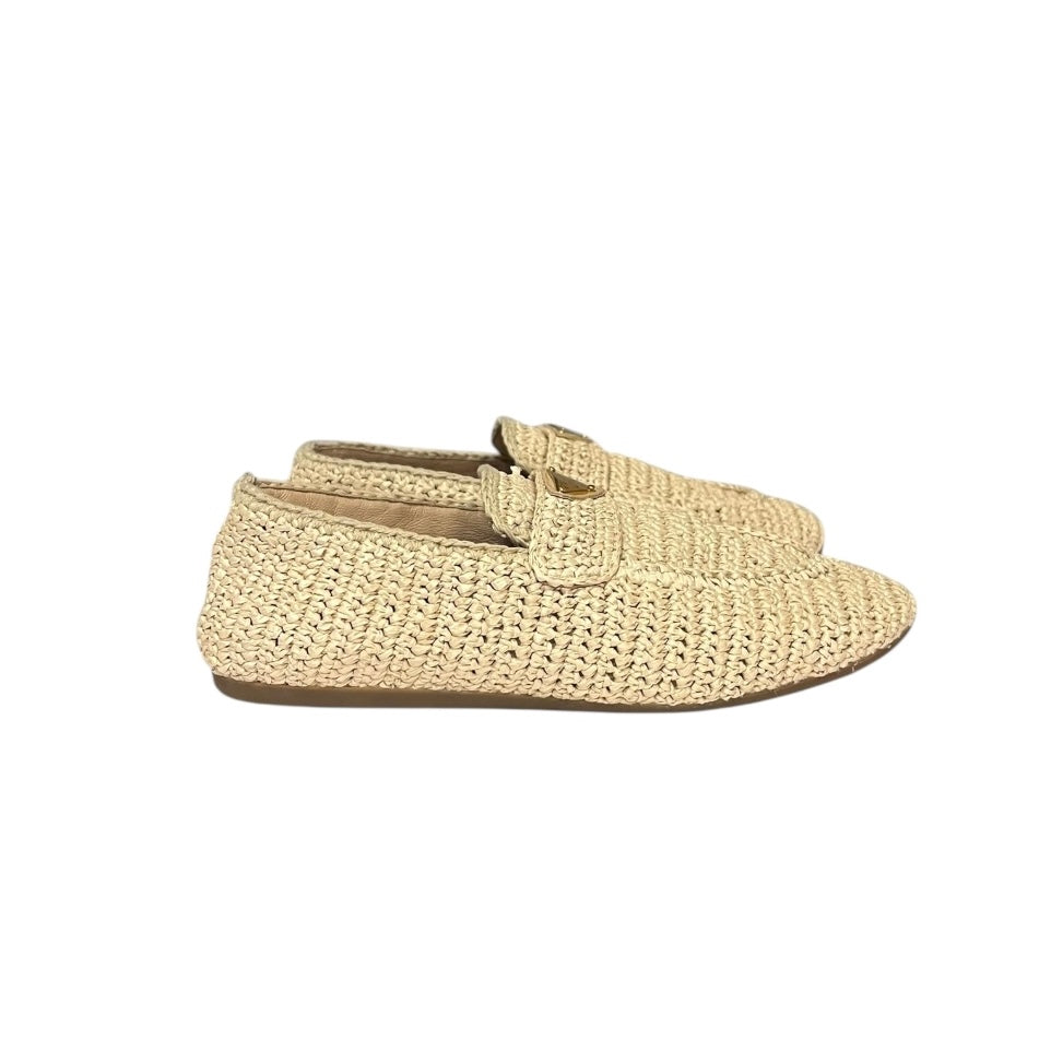 PRADA Raffia Crochet Loafer | 40