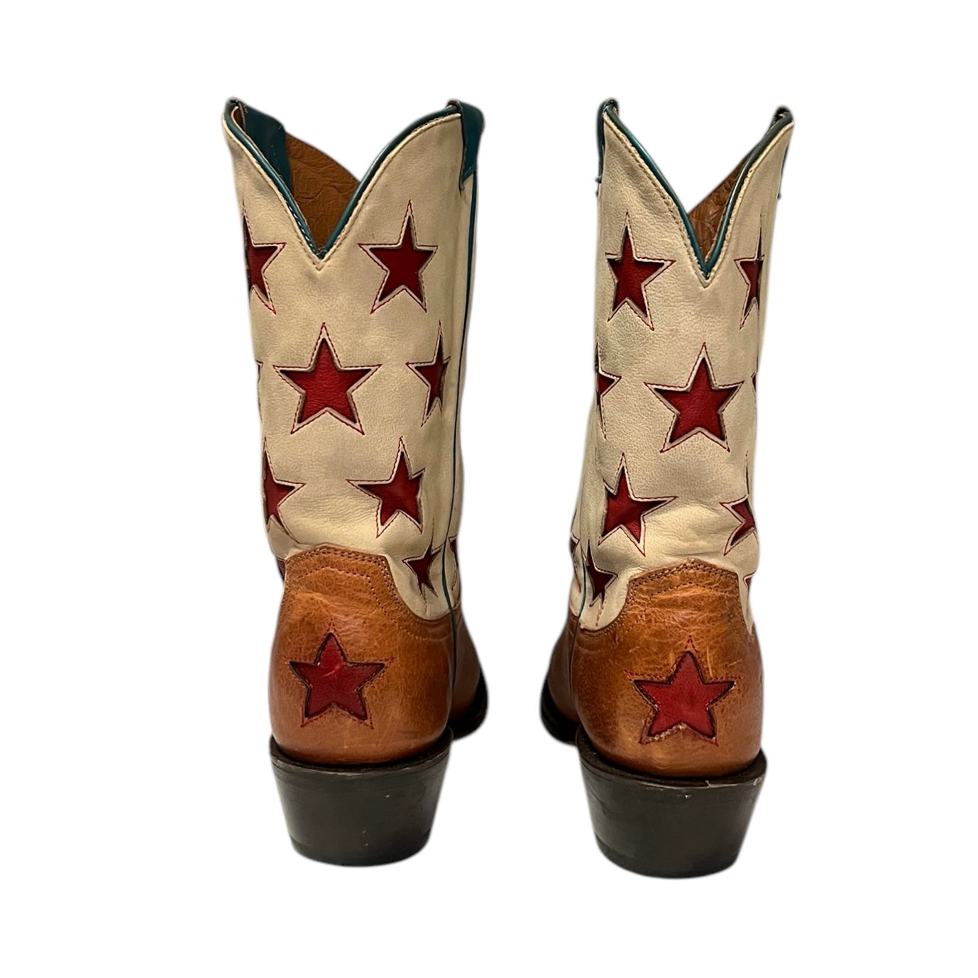 LUCCHESE Star Power Mid Calf Cowboy Boots | Size 7.5