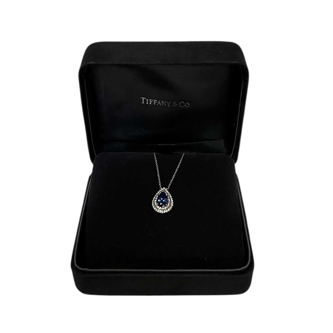 TIFFANY & CO Soleste Tanzanite & Diamond Pendant Necklace
