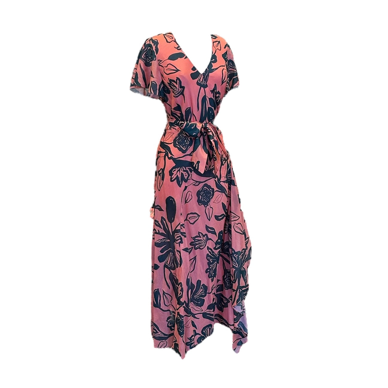 TANYA TAYLOR Floral Ruffle Dress | Size 8