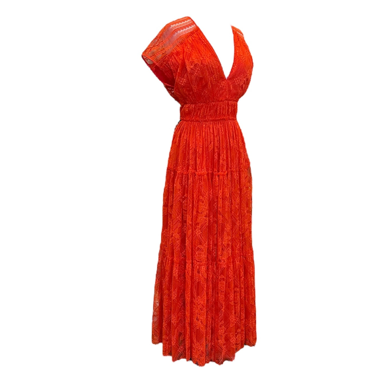 LELA ROSE Ruched Lace Dress | Size 8