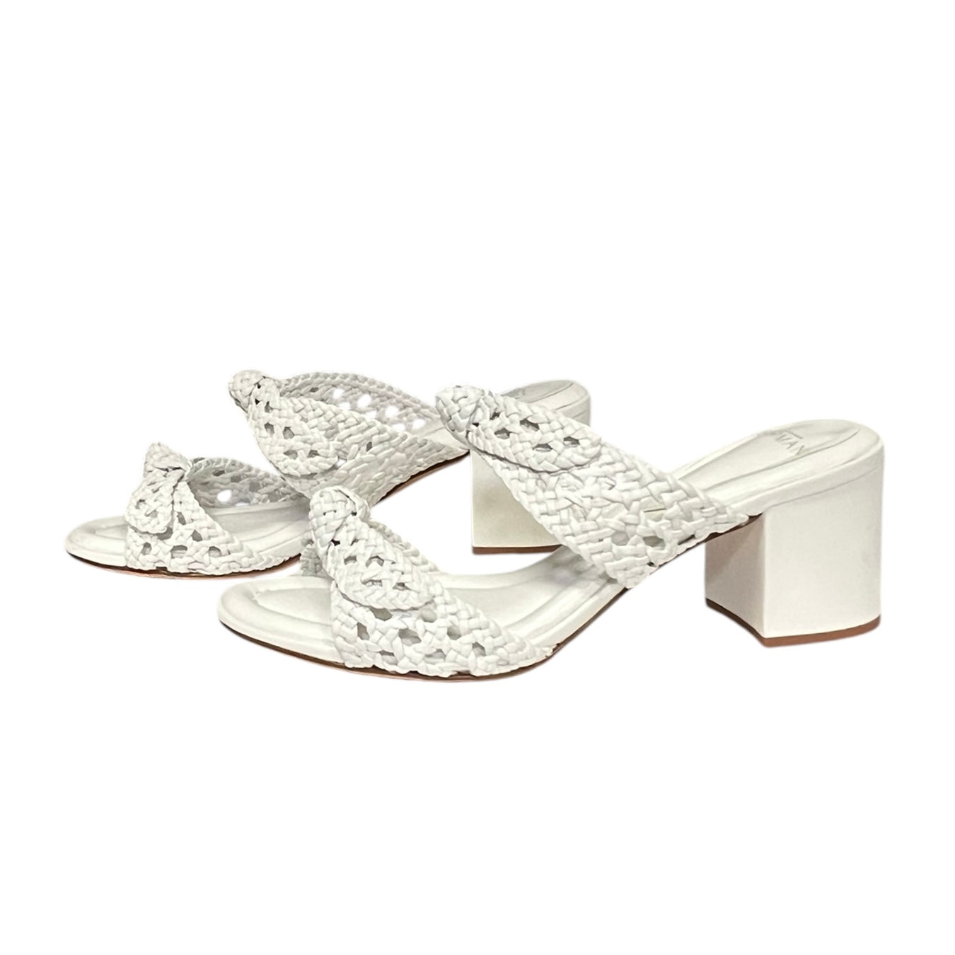 ALEXANDRE BIRMAN Clarita Braided Sandal White | Size 38