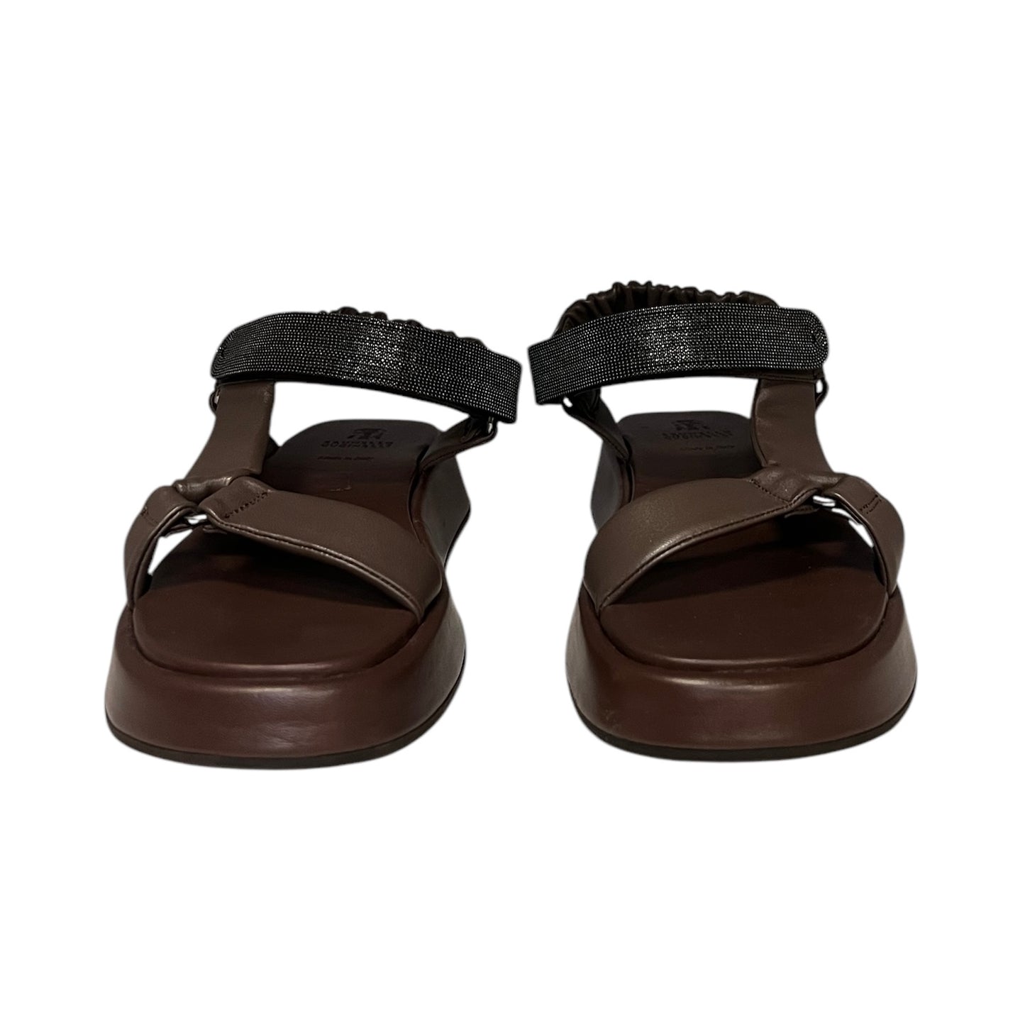BRUNELLO CUCINELLI Monili Dad Sandals | Size 40