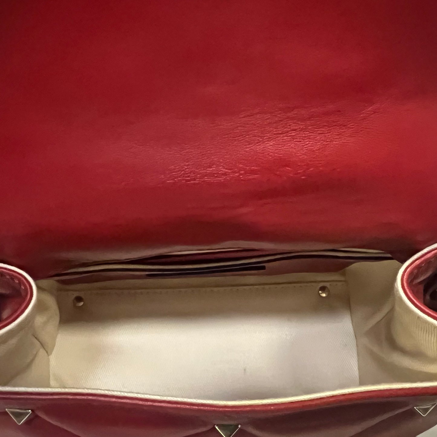 VALENTINO Mini Rockstud Crossbody Shoulder Bag Red